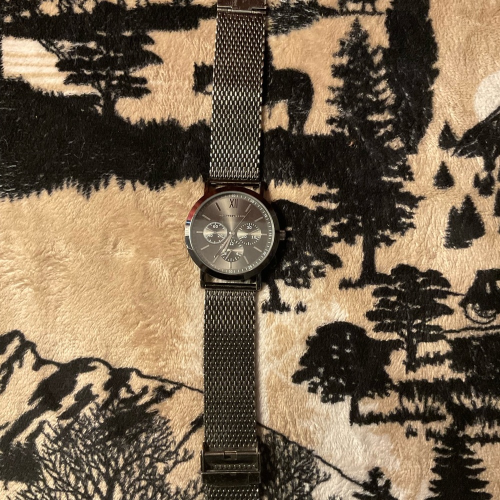 Geoffrey Beene mens watch stainless steel